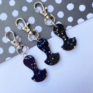 Black Shimmer Trolley Token