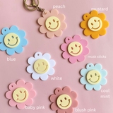 Retro Daisy Keychain