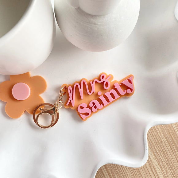 Colour Block Keychain